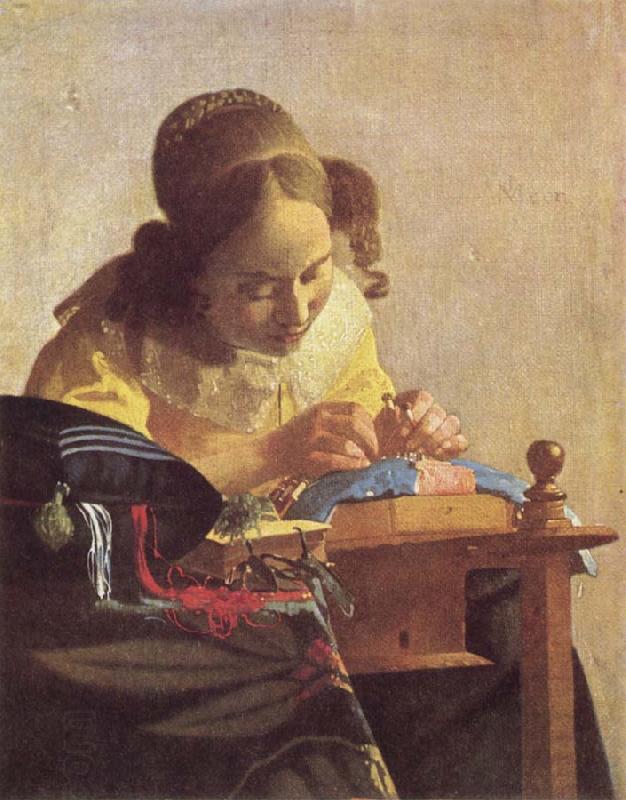 Jan Vermeer The Lacemaker oil painting picture